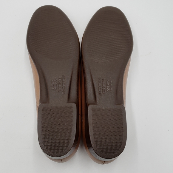 9S Slim SAS Simplify Copper Slip On Loafer Womens Tripad Shoes Leather - Picture 5 of 9